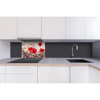 Obklad DIMEX | Dibond za kuchyňskou linku DBW-06040-171 | 60 x 40 cm | Vlčí mák + Dibond deska za kuchyňskou linku DIMEX v rozměru 60 x 40 cm, motiv Vlčí mákv rozměru