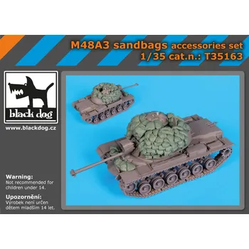 Plastikový model Blackdog 1/35 M48A3 sandbags accessories set (DRAG)