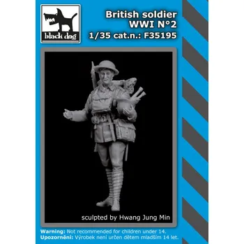 Plastikový model Blackdog 1/35 British Soldier WWI No.2 (1 fig.)