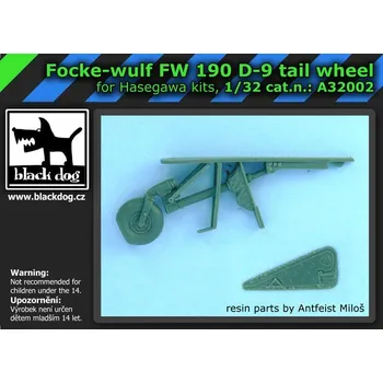 Plastikový model Blackdog 1/32 Focke Wulf Fw 190 D-9 Tail wheel (HAS)