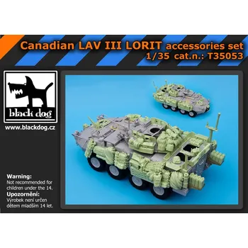 Plastikový model Blackdog 1/35 Canadian LAV III LORIT accessories set