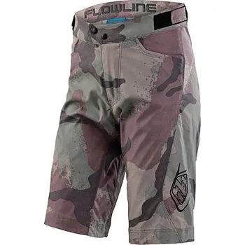 Cyklistické kalhoty Dětské kraťasy Troy Lee Designs Flowline, Camo Woodland velikost 28