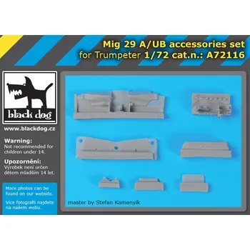 Plastikový model Blackdog 1/72 MiG-29 A/UB accessories set (TRUMP)