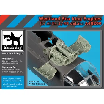 Plastikový model Blackdog 1/48 Westland Sea King engines (AIRF)