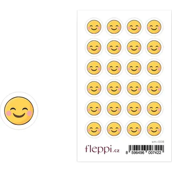 samolepka Fleppi Samolepky Smajlík - červenání