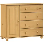 Prádelník 4 zásuvky + dvířka 8016V vosk