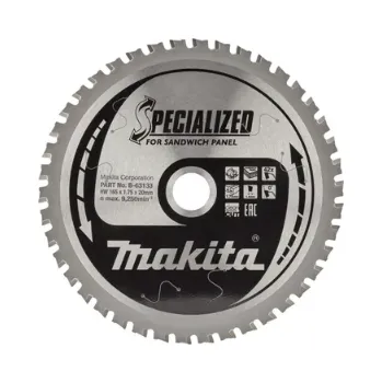 Pilový kotouč MAKITA MAKITA kotouč pilový sendvičové panely SPECIALIZED 165x1.75x20mm 42Z B-63149