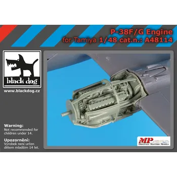 Plastikový model Blackdog 1/48 P-38 F-G engine (TAM)