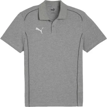 Pánské tričko Pánské polo triko Puma TEAMFINAL CASUALS POLO S Šedá, Bílá