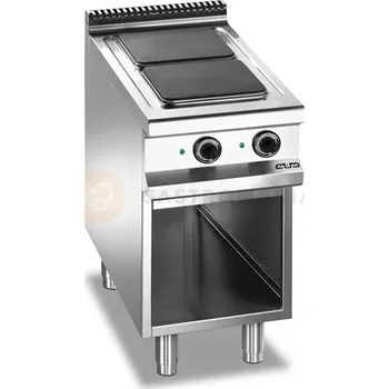 Elektrický sporák 2-plotýnkový, na podstavci ze 3 stran uzavřený, Magistra Plus 900 | MBM, MPQ94A