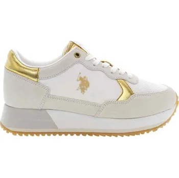 Dámské tenisky Dámské tenisky U.S. POLO ASSN. SACHA 40 Bílá, Šedá, Zlatá, Hnědá