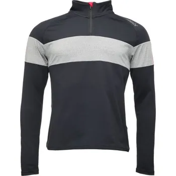 Pánská mikina Funkční mikina se stojáčkem Swix TISTA 1/2 MID LAYER M L Černá, Šedá