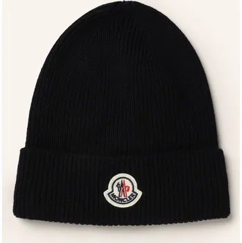 Pokrývka hlavy Moncler Pánská Čepice, tmavě modrá, one size