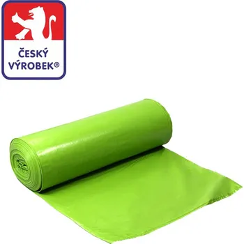 Pytle na odpadky Odpadový pytel zelený 70x125 cm, 15ks/role