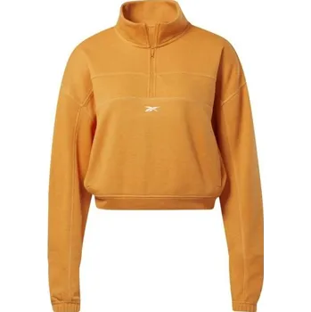 Dámská mikina Dámská mikina Reebok WOR KNIT 1/4 ZIP M Oranžová, Bílá