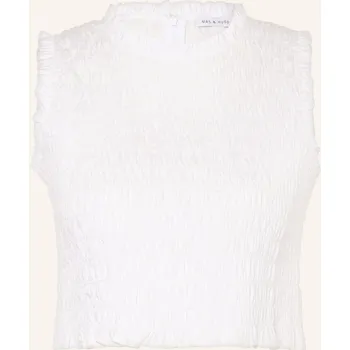 Mrs & Hugs Dámský Cropped Top, bílá, 44