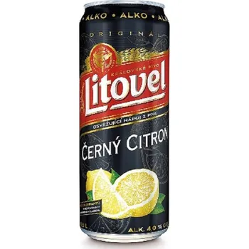 Pivo Litovel černý Citron - alko pivo 4.0% - pivovar Litovel - Plech - 0.5L