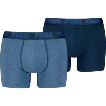 Pánské boxerky Puma MEN EVERYDAY BASIC BOXER 2P L Modrá, Světle modrá