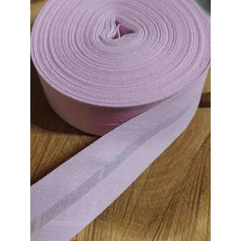 Šikmý proužek bavlněný šíře 30 mm zažehlený růžová světlá