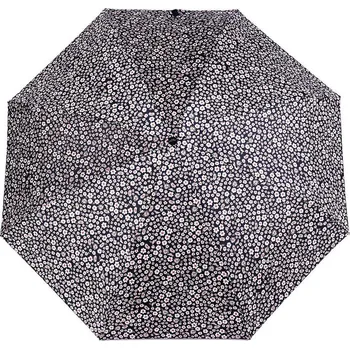 Deštník Dámský skládací deštník motýl mini - 7 modrá tmavá květy