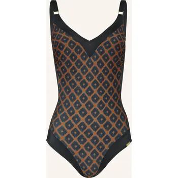 Dámské plavky Charmline Dámské Tvarující Plavky Tobacco Fields, černá /...