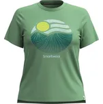Dámské triko Smartwool W HORIZON VIEW GRAPHIC SHORT SLEEVE XS Zelená, Mix