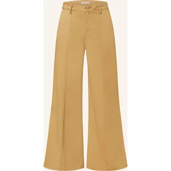 Dámské kalhoty Mrs & Hugs Dámské Marlene Kalhoty Ze Saténu, zlatá, 36