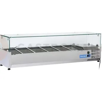 Nadstavec na pizza stůl, 5xGN 1/3 + 1xGN 1/2 | COOLHEAD, VRX-15/38