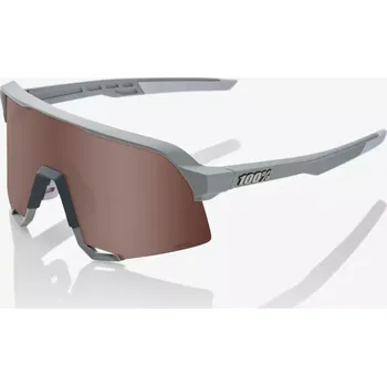 cyklistické brýle Brýle 100% S3 Soft Tact Stone Grey HiPER Crimson SilverMirror Lens - šedé