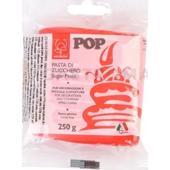 Výroba svíčky Cukrová hmota, ohnivě červená, 250 g | MODECOR, 25320