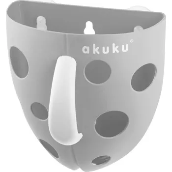 Hračka pro nejmenší AKUKU A0346 KOUPELNOVÝ BOX NA HRAČKY ŠEDÝ