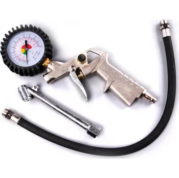 Houkačka pneuměřič - nafukovací pistole 12 atm s hadičkou a nástavcem