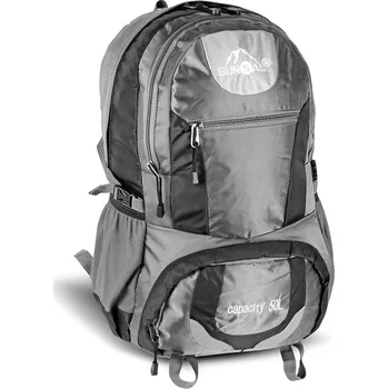 turistický batoh Batoh Sur5al Yukon Hiking Backpack 50L Grey šedá
