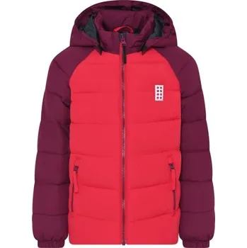 Dívčí zimní bunda LEGO&reg; kidswear LWJIPE 704 128 Růžová, Vínová