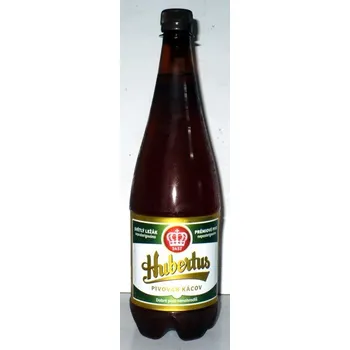Pivo Hubertus 12° - PET - světlý ležák 4.9% - Kácov - 1L