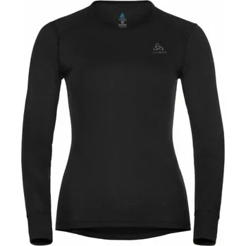 Dámské funkční triko Odlo W ACTIVE WARM ECO BL TOP CREW XS Černá, Tmavě šedá
