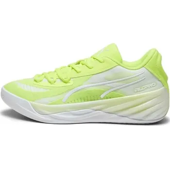 Pánská obuv Pánská basketbalová obuv Puma ALL-PRO NITRO 9.5 Reflexní neon, Bílá