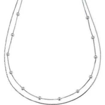 Náhrdelník Stříbrný náhrdelník kaskáda