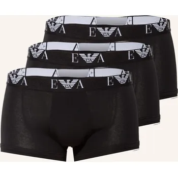 Pánské spodní prádlo Emporio Armani Pánské Boxerky, 3 Kusy V Balení, černá, 48