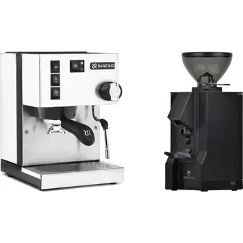 Kávovar Rancilio Silvia E, white + Eureka Mignon Manuale, BL black