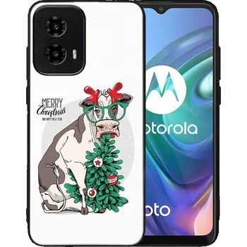 Vánoční dekorace VSECHNONAMOBIL 79768 MY ART Kryt s vánočním designem Motorola Moto G34 5G MERRY CHRISTMAS (074)