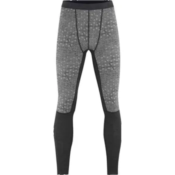 Pánské Merino spodní kalhoty Bula GEO S Tmavě šedá, Šedá