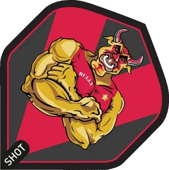 Příslušenství pro šipky Shot Letky Michael Smith - Bully Boy Red - No2 - SF7544