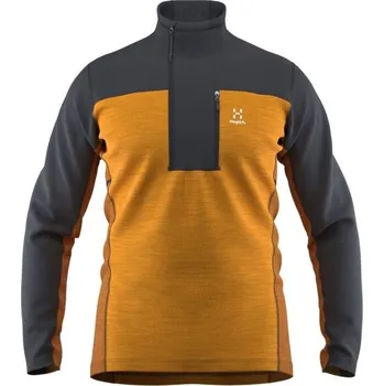 Pánská mikina Pánská mikina HAGLÖFS ROC FLASH MID L Žlutá, Tmavě šedá, Bílá