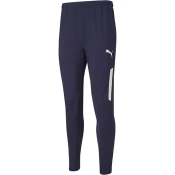Fotbalové tepláky Puma TEAMLIGA TRAINING PANTS PRO 3XL Tmavě modrá, Bílá