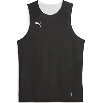 Cyklistické oblečení Pánský basketballový dres Puma HOOPS TEAM REVERSE PRACTICE JERSEY XXS Černá, Bílá