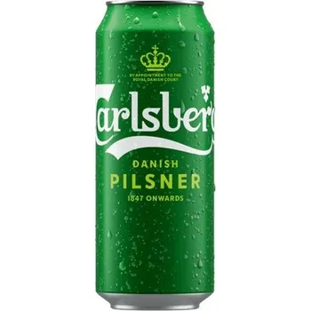 Pivo Carlsberg - světlý ležák 5.0% - Německo - plech - 0.5L