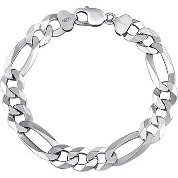 Náramek Pánský stříbrný náramek Figaro 12,5 mm varianta 23 cm TTTA3P3006LB-23 cm