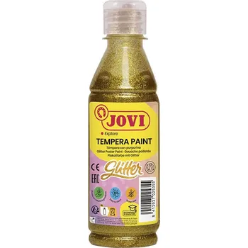 Speciální výtvarná barva Jovi - barva temperová 250 ml, zlatá třpytivá