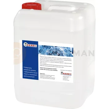 Mycí prostředek Saponát na mytí nádobí pro oplachování a leštění v profesionálních myčkách nádobí 10 kg | HENDI, 975015